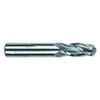 Morse Cutting Tools 91150 Ball Nose End Mill, 1/8" Dia. x 1/2" LOC x 1/8" Shank Dia. x 1-1/2" OAL, 4 FL, Carbide, AlTiN, Series 5942T - 1028025