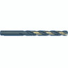 Morse Cutting Tools 80656 Jobber Drill, #12 Dia., 0.189" Shank Dia., 3-1/2" OAL, 2-5/16" Flute Length, 135 Degrees, Standard Flute, HSS, Black Oxide, Gold Oxide, Series 384 - 1073231