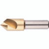 Morse Cutting Tools 25663 Countersink, 3/4" Dia. x 2-3/4" OAL x 1/2" Shank Dia., 1 FL, 82 Degrees, HSSCo, TiN, Series 1754 - 1038517