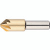 Morse Cutting Tools 25687 Countersink, 1/4" Dia. x 2" OAL x 1/4" Shank Dia., 6 FL, 82 Degrees, HSSCo, TiN, Series 1755 - 1038535
