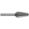 Morse Cutting Tools 59945 Rotary File Bit - Carbide Burr, 1/4" Dia. x 1/4" Shank Dia. x 5/8" LOC x 6-5/8" OAL, Carbide, Taper Shape 14 Degree Include, Radius End, Uncoated, Series 5970 - 1023473