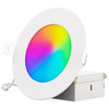 Infibrite Slim Recessed LED Downlight, Wet Rated, 4-Inch, Smart Multi-Color RGB 2700K-6500K, 810 Lumens, 9 Watts - IB-001-1-9W-WH