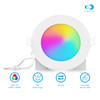 Infibrite Slim Recessed LED Downlight, Wet Rated, 4-Inch, Smart Multi-Color RGB 2700K-6500K, 810 Lumens, 9 Watts - IB-001-1-9W-WH