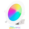 Infibrite Slim Recessed LED Downlight, Wet Rated, 6-Inch, Smart Multi-Color RGB 2700K-6500K, 1100 Lumens, 12 Watts - IB-002-1-12W-WH