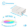Infibrite Slim Recessed LED Downlight, Wet Rated, 6-Inch, Smart Multi-Color RGB 2700K-6500K, 1100 Lumens, 12 Watts - IB-002-1-12W-WH