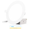 Infibrite Slim Recessed LED Downlight, Wet Rated, 6-Inch, 2700K, 1050 Lumens, 12 Watts - IB-002-2-12W-WH
