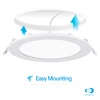 Infibrite Slim Recessed LED Downlight, Wet Rated, 6-Inch, 3000K, 1050 Lumens, 12 Watts - IB-002-3-12W-WH