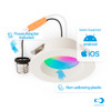 Infibrite Recessed Retrofit LED Sleek Downlight Kit, 4 Inch, Smart Multi-Color RGB 2700K-6500K, 810 Lumens, 9 Watts - IB-005-1-9W-WH