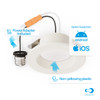 Infibrite Recessed Retrofit LED Sleek Downlight Kit, 4 Inch, 5000K, 750 Lumens, 9 Watts - IB-005-5-9W-WH