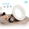Infibrite Recessed Retrofit LED Sleek Downlight Kit, 4 Inch, 5000K, 750 Lumens, 9 Watts - IB-005-5-9W-WH