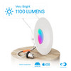 Infibrite Recessed Retrofit LED Sleek Downlight Kit, 6 Inch, Smart Multi-Color RGB 2700K-6500K, 1100 Lumens, 12 Watts - IB-006-1-12W-WH