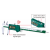 Insize Wireless Digital Caliper, 0-8"/0-200mm Range - 1113-200