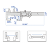 Insize Digital Inside Groove Caliper with Built-in Wireless - 1128-200WL