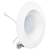 Infibrite Recessed Retrofit LED Sleek Downlight Kit, 6 Inch, 6000K, 1100 Lumens, 12 Watts - IB-006-6-12W-WH