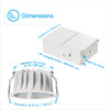 Infibrite Gimbal 36 Deg Angle 0-10V Dimmable LED Recessed Light, 4 Inch, 5CCT Selectable, White - IB-016-8-12W-10V