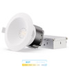 Infibrite Regressed LED Downlight, 0-10V Dimmable, 4 Inch, 5CCT Selectable, 1500 Lumens, 15 Watts - IB-023-8-12W-10V