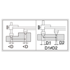 Insize Digital Back-Jaw Centerline Caliper with Data Interface, 1.2-40"/30.5-1000mm Range - 1177-1000E
