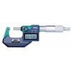 Insize Digital Outside Micrometer - Ratchet Stop IP65 Waterproof, 1-2"/25-50mm Range - 3101-50E