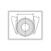 Insize Digital Knife Edge Lower Jaws Caliper with Data Interface, 0-8"/0-200mm Range - 1532-200