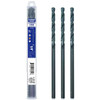 JEFE HEX Handree Aircraft Extension 6" Length Drill Bits (Pack of 3), HSS, 135 Degrees Split Point, Straight Shank, Black Oxide Finish, Size 1/4" - JH718016