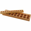 Techniks Collet Racks & Trays, Number of Collets Held: 16, Material: Wood, Length (Inch): 11, Width (Inch): 3-1/8 04290 - 41524422