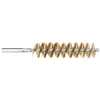 PRO-SOURCE 4" Brush Length, 1" Dia, Double Stem, Single Spiral Tube Brush, 6-1/4" Long, Brass, 12-24 Female Connection MCN21117 - 79923652