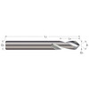 Micro 100 Solid Carbide Spotting & Centering Drill, 100° Angle, 3/8" Drill Diameter, 1" Flute Length, 3/8" Shank Diameter, 2-1/2" Overall Length - SPD-375-100