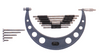 Mitutoyo Outside Micrometer, Series 104 with Interchangeable Anvils, 0-6" - 104-137