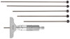 Mitutoyo Depth Micrometer Series 129, Range: 0-6" - 129-128