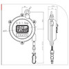 Mijin System TIGON Spring Balancer, 0.5 - 1.5 kg Capacity, 0.5 m Stroke - TW-00