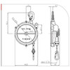 Mijin System TIGON Spring Balancer, 0.5 - 1.5 kg Capacity, 1 m Stroke - TW-0
