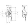 Mijin System TIGON Spring Balancer TBF-2230, 22 - 30 kg Capacity, 1.5 m Stroke - TW-30
