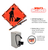Stop-Lite | LED 36" W20-3 Road Closed Ahead Sign (HIP Reflective) Orange - RL-W20-3-3600H1