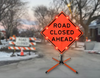 Stop-Lite | LED 36" W20-3 Road Closed Ahead Sign (HIP Reflective) Orange - RL-W20-3-3600H1