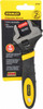 Stanley Adjustable Wrench: 6" OAL, 1" Jaw Capacity Chrome Vanadium Steel, Black Finish 90-947 - 04068763
