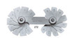 Precise Fillet or Radius Gage 16 Leaves 1/32" to 17/64" by 64ths - 272A