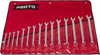 Proto Combination Wrench Set: 15 Pc, Metric Satin Finish J1200F-MASD - 85223022