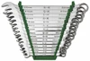 SK Combination Wrench Set: 15 Pc, 8 to 22 mm Wrench, Metric Chrome-Plated 86265 - 60918612