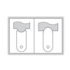 Insize Radius Gage (Low Accuracy), 17/64" - 1/2" Range - 4801-16E