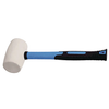 Precise Non-Marring White Rubber Mallet, 2-3/16" Face Diameter