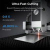 OMTech FC-22 1500W Fully Enclosed Fiber Laser Cutting Machine with Front & Back Pass Through & Built-in Water Chiller - FCO-G15M-US