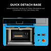 OMTech K40+ 45W Desktop CO2 Laser Engraver with 8 x 12 Working Area and Detachable Honeycomb Workbed - USB-0302-U4