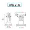 Vertex Adjustable Tailstock For 12-16" Rotary Tables - 3900-2413