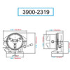 Vertex 6" Simple Indexing Spacer With 3-Jaw Chuck & Masking Plates - 3900-2319