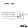 Precise 1/2" R-8 Shell End Mill Holder 3900-1711 - RSE-001
