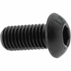 Value Collection M12x1.75 25mm Length Under Head Hex Socket Drive Button Socket Cap Screw Fully Threaded, Grade 10.9 Alloy Steel, Black Oxide Finish, Metric 41960 - 53522611