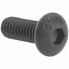 Value Collection M4x0.70 10mm Length Under Head Hex Socket Drive Button Socket Cap Screw Fully Threaded, Grade 10.9 Alloy Steel, Black Oxide Finish, Metric 41908 - 53522884
