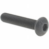 Value Collection M5x0.80 25mm Length Under Head Hex Socket Drive Button Socket Cap Screw Fully Threaded, Grade 10.9 Alloy Steel, Black Oxide Finish, Metric 41919 - 53522876