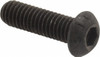 Value Collection M6x1.00 20mm Length Under Head Hex Socket Drive Button Socket Cap Screw Fully Threaded, Grade 12.9 Alloy Steel, Black Oxide Finish, Metric 535072P - 68060920