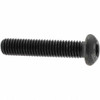 Value Collection M8x1.25 40mm Length Under Head Hex Socket Drive Button Socket Cap Screw Fully Threaded, Grade 10.9 Alloy Steel, Black Oxide Finish, Metric 41942 - 53522702